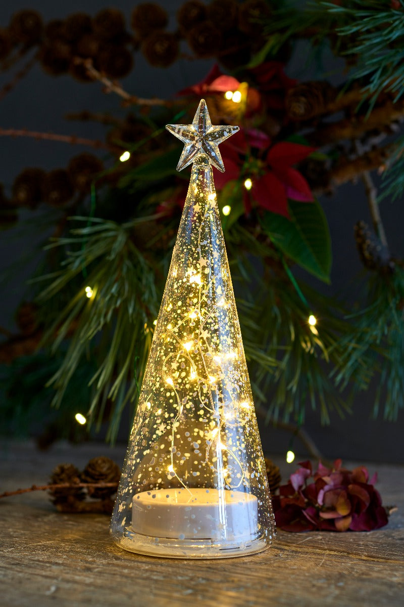 Sirius Romantic LED glas træ, romantic/clear - 26 cm. - Bahne